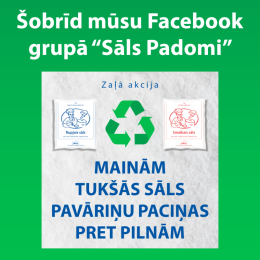 Now in our Facebook group ‘’Sāls Padomi’’