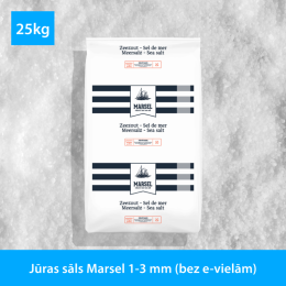 Jūras sāls Marsel 1-3 mm (bez e-vielām)