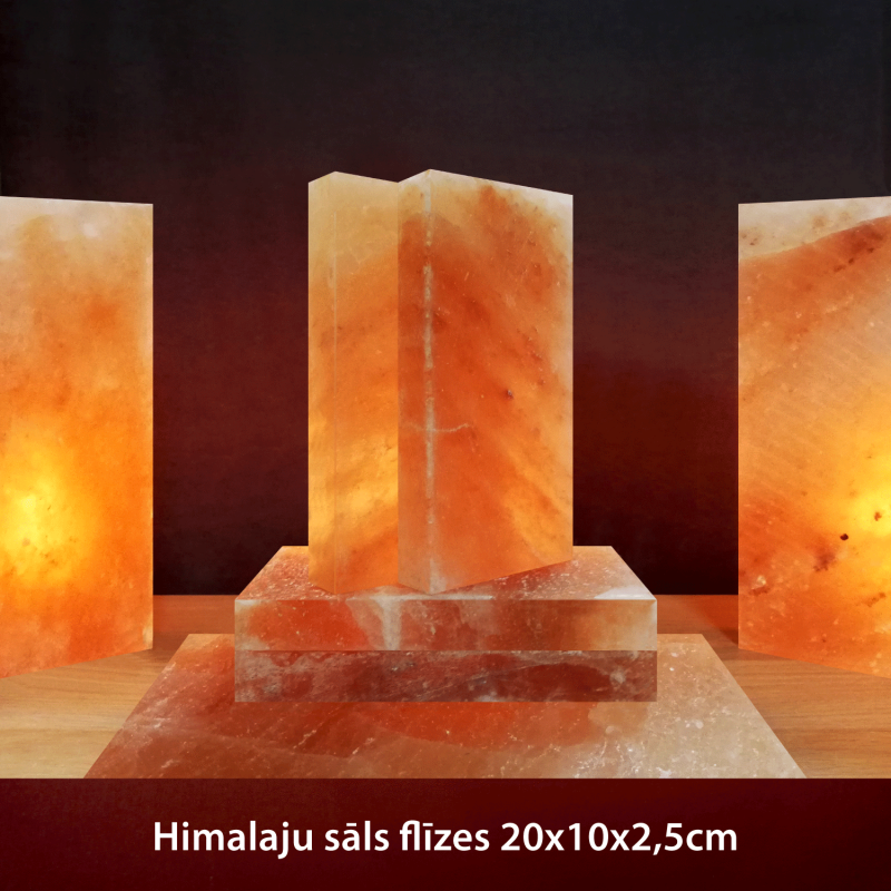 Himalayan salt tiles 20x10x2.5cm