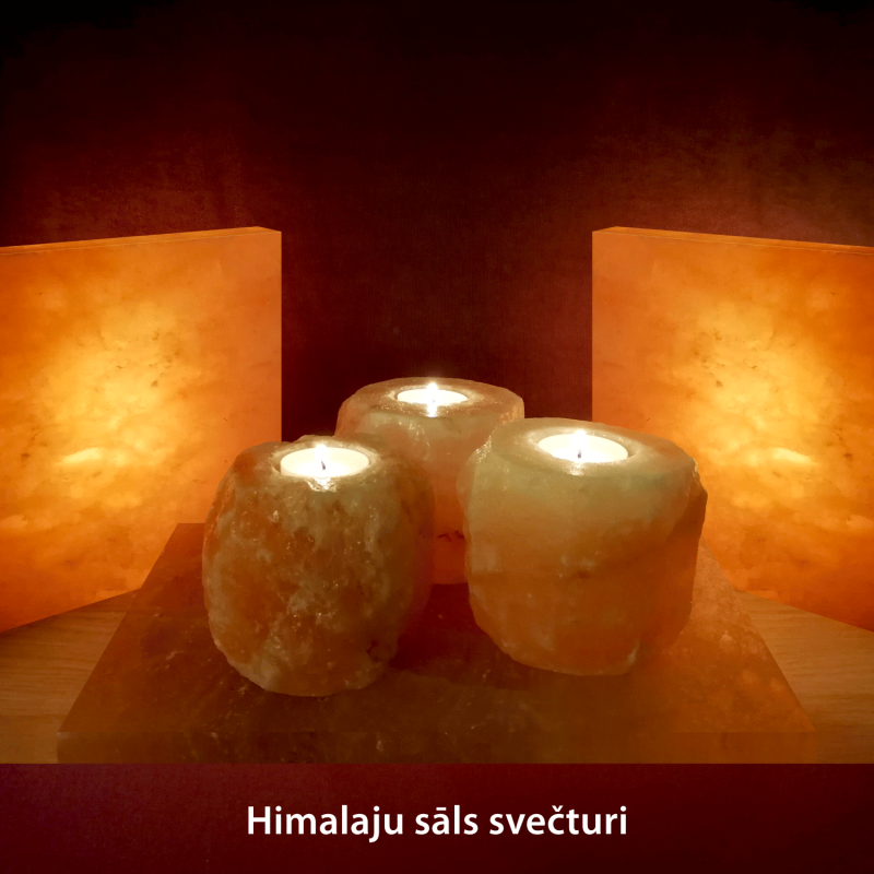 Himalayan salt candle holders